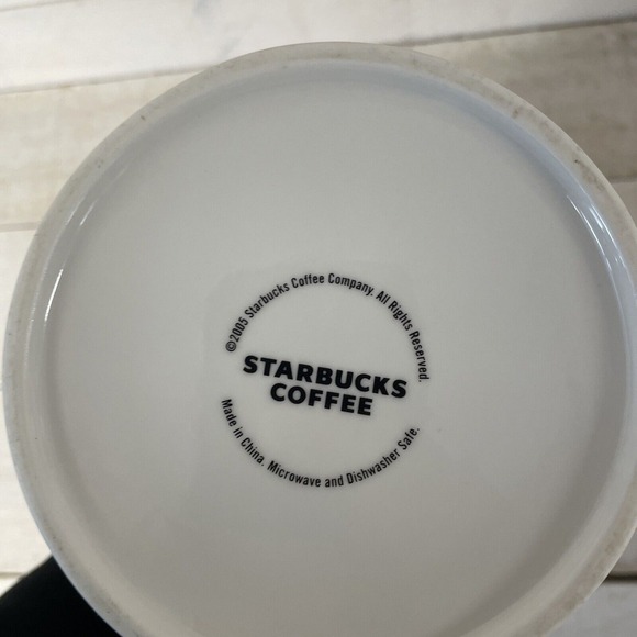 Starbucks VTG 2005 Cookie Jar Coffee Canister Ceramic Fast Shipping - Picture 8 of 10